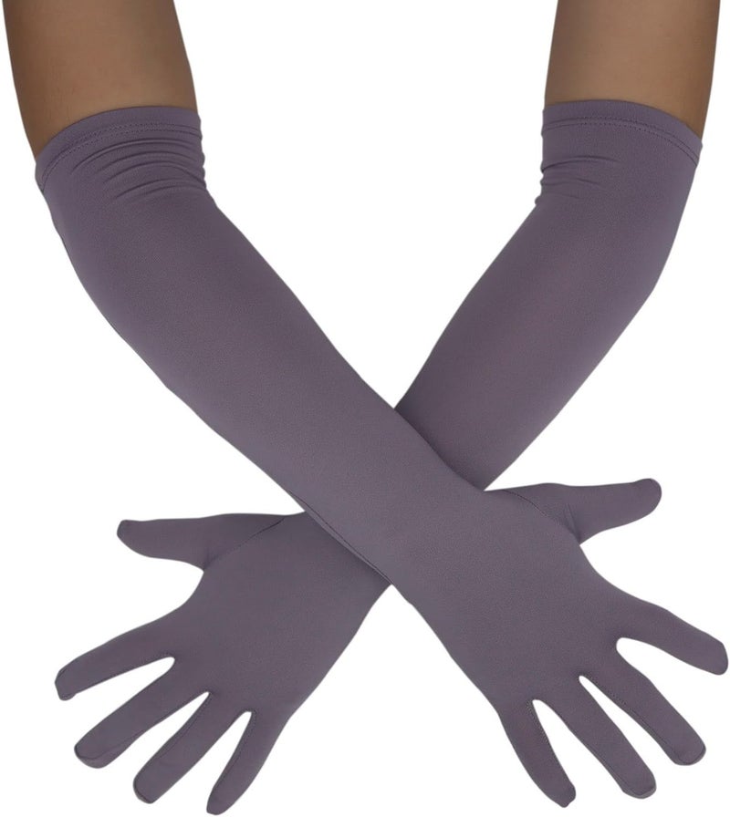Sheface Men's and Women's 18" Spandex Long Gloves Stretchy Banquet Party Wedding Costume Gloves - Image 1